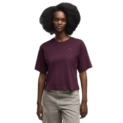 Тениска Puma Her Relaxed short sleeve T-shirt - Purple (Ruby Noir) тениска,мъжки,тениски,дамски,тениски,puma,her,relaxed,short,sleeve,t,shirt,purple,(ruby,noir)
