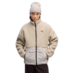 Яке Puma Hybrid Fibre Sherpa jacket - Beige (Silver Fog) яке,мъжки,якета,дамски,якета,и,палта,puma,hybrid,fibre,sherpa,jacket,beige,(silver,fog)
