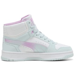 Маратонки Puma Rebound Slam Mid Faded Glow trainers - White (Aqua Glow / Mauve Glow / Puma White) маратонки,мъжки,маратонки,дамски,маратонки,puma,rebound,slam,mid,faded,glow,trainers,white,(aqua,glow,mauve,glow,puma,white)