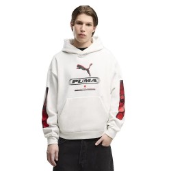 Суичър Puma Sport Street Boxy Graphic hoodie - White (White Glow Heather) суичър,мъжки,пуловери,puma,sport,street,boxy,graphic,hoodie,white,(white,glow,heather)