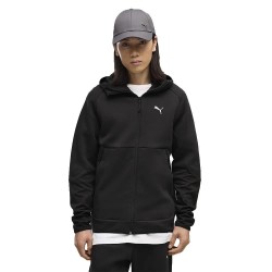 Блуза Puma Tech Slim Elevated full zip sweatshirt - Black (Puma Black) блуза,мъжки,пуловери,puma,tech,slim,elevated,full,zip,sweatshirt,black,(puma,black)