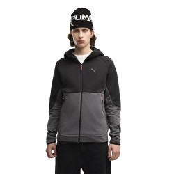 Блуза Puma Tech Slim Elevated full zip sweatshirt - Black (Moody Gray) блуза,мъжки,пуловери,puma,tech,slim,elevated,full,zip,sweatshirt,black,(moody,gray)