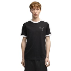 тениска,мъжки,тениски,дамски,тениски,puma,t7,love,of,the,cat,ringer,short,sleeve,t,shirt,black,(puma,black)