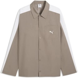 мъжки,якета,дамски,якета,и,палта,puma,t7,relaxed,overshirt,brown,(mouse,gray)