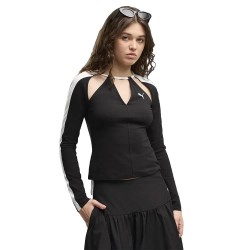 Тениска Puma T7 Slim Cut-Outs long sleeve T-shirt - Black (Puma Black) тениска,мъжки,тениски,дамски,тениски,puma,t7,slim,cut,outs,long,sleeve,t,shirt,black,(puma,black)