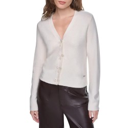блуза,мъжки,пуловери,дамски,пуловери,dkny,dw7000706,v,neck,sweater,white,(eggnog,white)