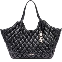 чанта,за,през,рамо,всички,чанти,dkny,paula,mid,shoulder,bag,black,(black,silver,black)
