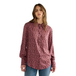 Риза с дълъг ръкав Wrangler Drama Collar long sleeve shirt - Pink (Pink Rose) риза,с,дълъг,ръкав,дамски,ризи,мъжки,ризи,wrangler,drama,collar,long,sleeve,shirt,pink,(pink,rose)
