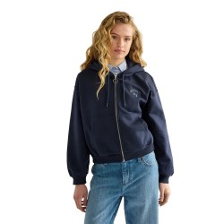 Блуза Wrangler Oversized Zip Up sweatshirt - Blue (Dark Sapphire) блуза,дамски,блузи,wrangler,oversized,zip,up,sweatshirt,blue,(dark,sapphire)