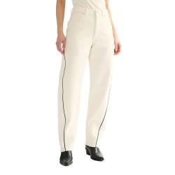 Панталони Wrangler Piped Sleek Barrel pants - White (Egret) панталони,мъжки,панталони,дамски,панталони,wrangler,piped,sleek,barrel,pants,white,(egret)