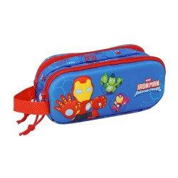 ученически,принадлежности,safta,double,3d,iron,man,pencil,case,blue,(multicolor)