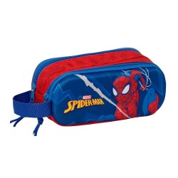 Safta Double 3D Spider-Man pencil case - Blue (Multicolor) ученически,принадлежности,safta,double,3d,spider,man,pencil,case,blue,(multicolor)