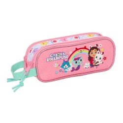 ученически,принадлежности,safta,double,gabby´´s,dollhouse,pencil,case,pink,(multicolor)