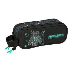ученически,принадлежности,safta,double,minecraft,screen,pencil,case,black,(multicolor)