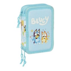 ученически,принадлежности,safta,triple,bluey,ready,pencil,case,37,units,blue,(multicolor)