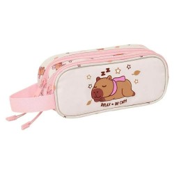 ученически,принадлежности,safta,capibara,double,pencil,case,white,(multicolor)