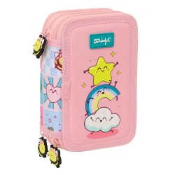 Safta Mr Wonderful Comic pencil case - Pink (Multicolor) ученически,принадлежности,safta,mr,wonderful,comic,pencil,case,pink,(multicolor)