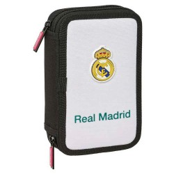 ученически,принадлежности,safta,real,madrid,26,27,double,pencil,case,29,units,white,(multicolor)