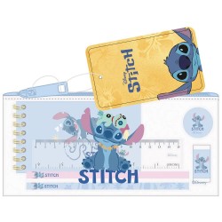 Safta Stitch pencil case - Clear (Multicolor) ученически,принадлежности,safta,stitch,pencil,case,clear,(multicolor)