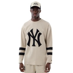 тениска,мъжки,тениски,дамски,тениски,new,era,mlb,oversized,new,york,yankees,long,sleeve,t,shirt,beige,(light,beige)
