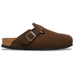 Birkenstock Boston BS Suede Leather clogs - Brown (Carafe Tonal Fb) дамски,сандали,и,чехли,мъжки,сандали,мъжки,джапанки,и,чехли,birkenstock,boston,bs,suede,leather,clogs,brown,(carafe,tonal,fb)