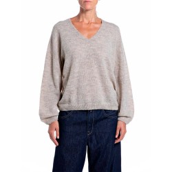 блуза,мъжки,пуловери,дамски,пуловери,replay,dk0099.000.723tq,v,neck,sweater,beige,(m82,beige,melange)