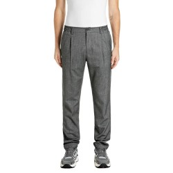 панталони,мъжки,панталони,дамски,панталони,replay,m105b.001.22239,pants,grey,(black,natwhite,herringbone)