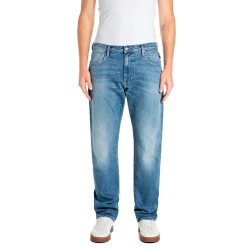 Панталони Replay M1075.00B.727286 pants - Blue (Medium Blue) панталони,мъжки,панталони,дамски,панталони,replay,m1075.00b.727286,pants,blue,(medium,blue)