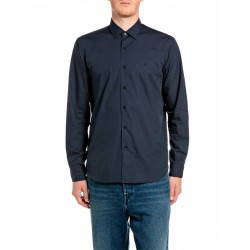 Replay M107I.000.00QXIW shirt - Blue (Vulcan) дамски,ризи,мъжки,ризи,replay,m107i.000.00qxiw,shirt,blue,(vulcan)