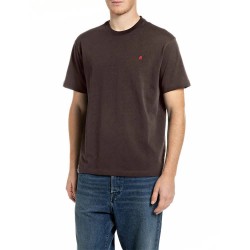 Тениска Replay M12BF.000.7242KW T-shirt - Brown (Bracken) тениска,мъжки,тениски,дамски,тениски,replay,m12bf.000.7242kw,t,shirt,brown,(bracken)