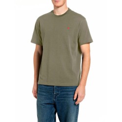 Тениска Replay M12BF.000.7242KW T-shirt - Green (Ivy Green) тениска,мъжки,тениски,дамски,тениски,replay,m12bf.000.7242kw,t,shirt,green,(ivy,green)