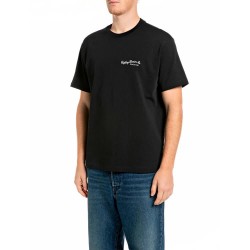 Тениска Replay M12BF.004.7242KW T-shirt - Black (Black) тениска,мъжки,тениски,дамски,тениски,replay,m12bf.004.7242kw,t,shirt,black,(black)