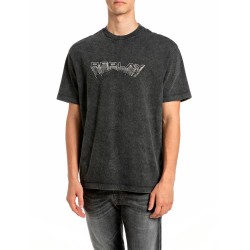 Тениска Replay M12BF.003.7242KG T-shirt - Grey (Raven) тениска,мъжки,тениски,дамски,тениски,replay,m12bf.003.7242kg,t,shirt,grey,(raven)