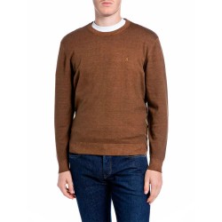 блуза,мъжки,пуловери,дамски,пуловери,replay,uk00am.000.723sig,sweater,brown,(toffee)