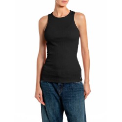 Тениска Replay W001P.000.7225QW sleeveless T-shirt - Black (Black) тениска,мъжки,тениски,дамски,тениски,replay,w001p.000.7225qw,sleeveless,t,shirt,black,(black)