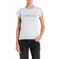 Тениска Replay W08NW.000.00KZJ T-shirt - White (Natural White) тениска,мъжки,тениски,дамски,тениски,replay,w08nw.000.00kzj,t,shirt,white,(natural,white)