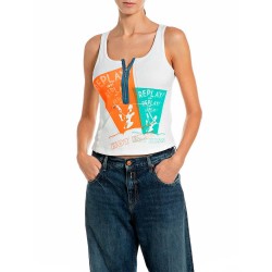 тениска,мъжки,тениски,дамски,тениски,replay,w0535.000.7225qw,sleeveless,t,shirt,white,(natural,white)