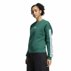 поларена,блуза,дамски,блузи,adidas,essentials,3,stripes,fleece,sweatshirt,green,(collegiate,green,ivory)