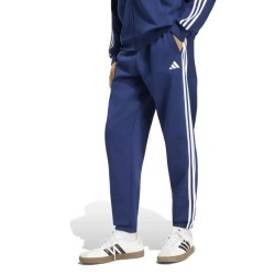 Анцуг Adidas Essentials 3 Stripes Fleece Tapered Cuffed joggers - Blue (Team Navy Blue 2 / White) анцуг,мъжки,панталони,дамски,панталони,adidas,essentials,3,stripes,fleece,tapered,cuffed,joggers,blue,(team,navy,blue,2,white)
