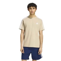 тениска,мъжки,тениски,дамски,тениски,adidas,essentials,3,stripes,single,jersey,left,chest,branded,short,sleeve,t,shirt,beige,(khaki,three,white)