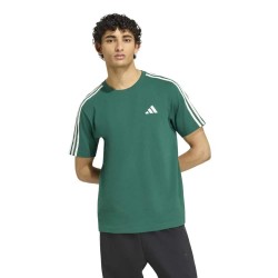 Тениска Adidas Essentials 3 Stripes Single Jersey Left Chest Branded short sleeve T-shirt - Green (Collegiate Green / Off White) тениска,мъжки,тениски,дамски,тениски,adidas,essentials,3,stripes,single,jersey,left,chest,branded,short,sleeve,t,shirt,green,(collegiate,green,off,white)