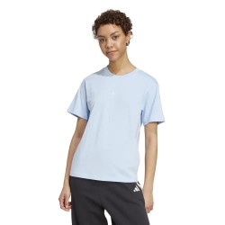 Тениска Adidas Essentials Small Logo Cotton short sleeve T-shirt - Blue (Glow Blue / White) тениска,мъжки,тениски,дамски,тениски,adidas,essentials,small,logo,cotton,short,sleeve,t,shirt,blue,(glow,blue,white)