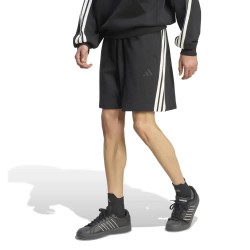 Къси панталони Adidas Kit 3 Stripes 9´´ shorts - Black (Black / Off White) къси,панталони,мъжки,панталони,дамски,панталони,adidas,kit,3,stripes,9´´,shorts,black,(black,off,white)