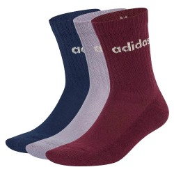 Чорапи Adidas Linear Crew Cushioned crew socks 3 pairs - Multicolor (Maroon / Slate / Night Indigo) чорапи,мъжки,чорапи,дамски,чорапи,adidas,linear,crew,cushioned,crew,socks,3,pairs,multicolor,(maroon,slate,night,indigo)