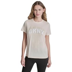 Тениска DKNY New York Relaxed Fit short sleeve T-shirt - Beige (Eggnog) тениска,мъжки,тениски,дамски,тениски,dkny,new,york,relaxed,fit,short,sleeve,t,shirt,beige,(eggnog)