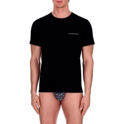 Emporio armani EM000391_AF25022 short sleeve base layer 2 units - Black (Black / Green) мъжко,бельо,emporio,armani,em000391,af25022,short,sleeve,base,layer,2,units,black,(black,green)