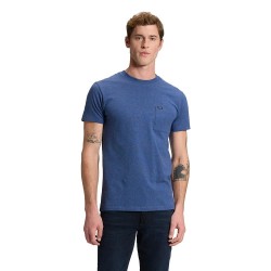 Тениска Lee Ultimate Pocket Slim Fit short sleeve T-shirt - Blue (Navy Mele) тениска,мъжки,тениски,дамски,тениски,lee,ultimate,pocket,slim,fit,short,sleeve,t,shirt,blue,(navy,mele)