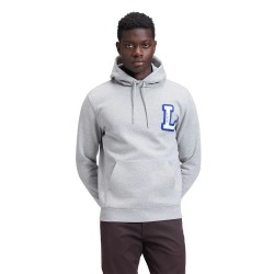Суичър Lee Varsity Regular Fit hoodie - Grey (Mid Grey Mele) суичър,мъжки,пуловери,lee,varsity,regular,fit,hoodie,grey,(mid,grey,mele)