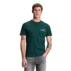 Тениска Lee Varsity Regular Fit short sleeve T-shirt - Green (Ponderosa Pine) тениска,мъжки,тениски,дамски,тениски,lee,varsity,regular,fit,short,sleeve,t,shirt,green,(ponderosa,pine)