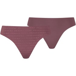 Puma Embossed Logo Strings panties 2 units - Purple (Rich Cocoa) дамско,бельо,дамски,бикини,и,танкини,puma,embossed,logo,strings,panties,2,units,purple,(rich,cocoa)